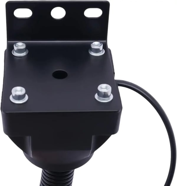 Maskinlampe til drejebænk/CNC - LED Arbejdslys - 5 W - AC 110–220 V - Fleksibel Arm - Justerbart Beslag - Sort