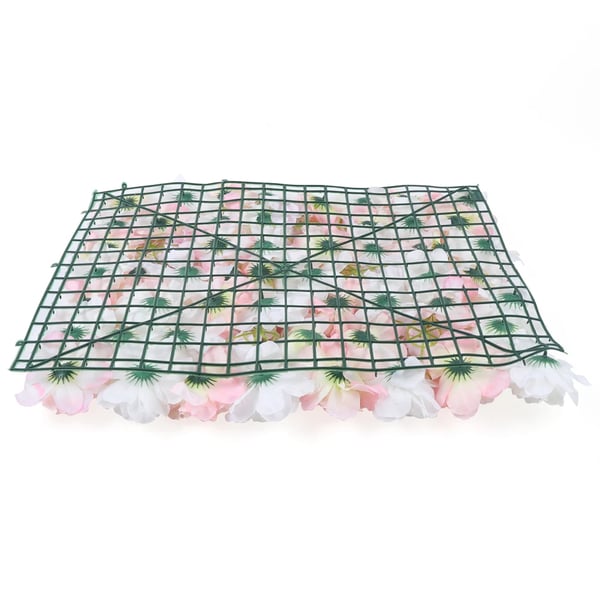 Kunstig blomstervæg - Paneler - 12-pak - Silke - Nålehuls-låsning - Indendørs - Bryllup & Festpynt - Blå