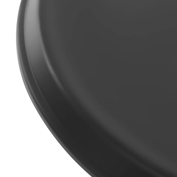 Serverings-/Tjenerbakker - Runde plastbakker - Sæt med 8 - 40 cm diameter - Til restaurant & café - Håndvask - Sort