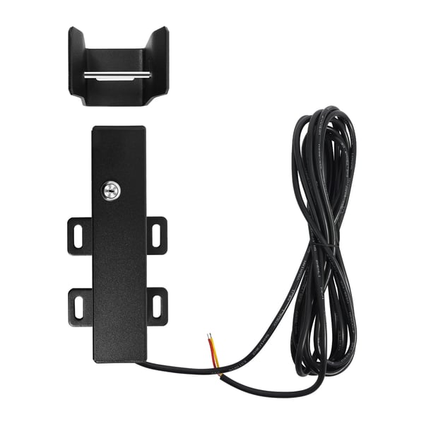 Elektrisk lås til port - Automatisk 24V 60W - IP44 - To oplåsningsmetoder - Hulafstand 5 cm - Driftstemperatur -20–60 °C - Sort