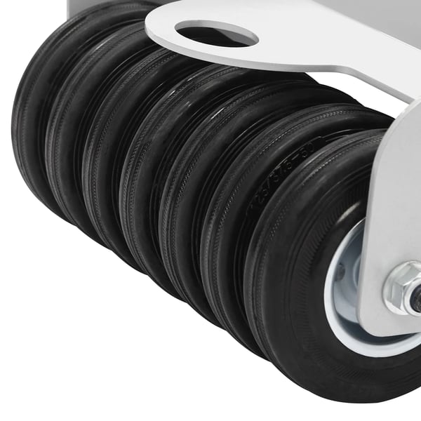 Bil-dolly - Dækskate - Plade design - 2041 kg kapacitet - Til flyt af bil/lastbil i garage/værksted - Bærbar - Hvid