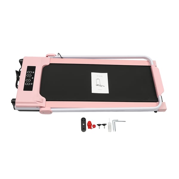Sammenklappeligt løbebånd - Elektrisk løbebånd - 2,0 HP Støjsvag Motor - LED-display - Til Hjem og Kontor - Bælte 80–120 cm x 30–50 cm - Pink