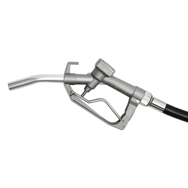 Dieselpumpe - 12V Selvansugende Brændstofpumpe - 50 l/min - 175 W - EU-stik - Med Tankpistol - Til Diesel & Fyringsolie - Sølv