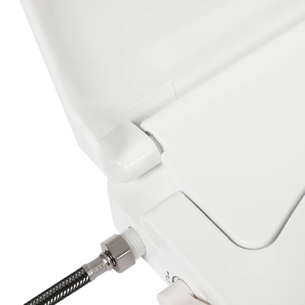 WC-istuinkansi bidellä - D-tyyppi - Kaksoissuuttimet - G 1/2 (1,27 cm) liitäntä - Irrotettava - EU-pistoke - Valkoinen