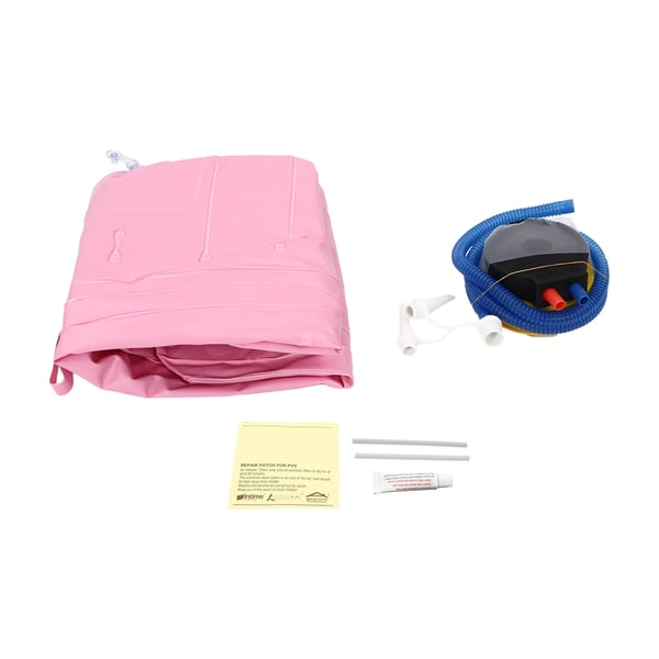 Oppusteligt babybadekar - PVC badekar - Sammenklappeligt - Med luftpumpe - 26×23×7,5 cm - 0–3 år - Ensfarvet