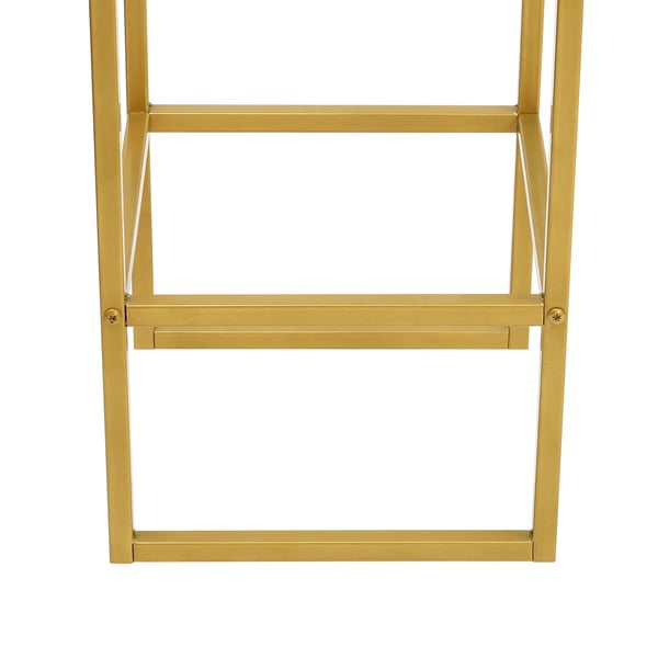 Bryllupsbue - Baggrundsstativ - Kvadratisk indre bue - Metal - 1,8 x 2,4 m - Fritstående - Guld