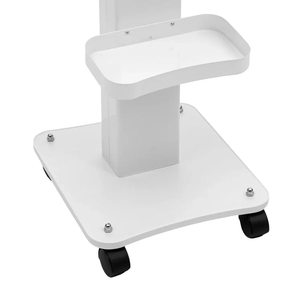 Kosmetikvogn - Instrumentvogn - 2 Hylder - Træ & ABS, Metalhylder - Gulvmodel - 38×35×69 cm - Hvid