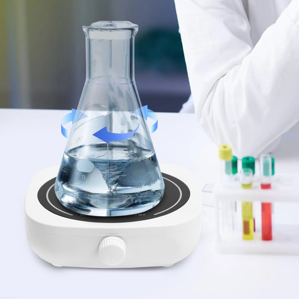 Magnetomrører - Laboratoriemixer - 5 W 220 V - 0–4000 rpm - 1 l - Bærbar - Skridsikre fødder - Til brygning/lab
