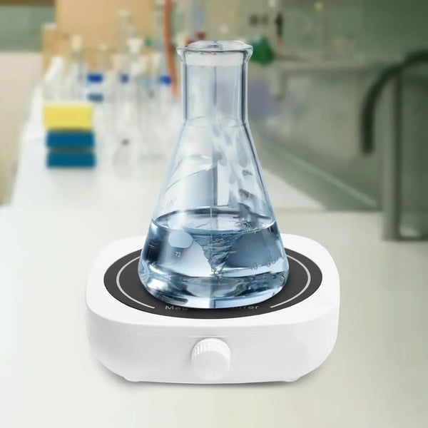 Magnetomrører - Laboratoriemixer - 5 W 220 V - 0–4000 rpm - 1 l - Bærbar - Skridsikre fødder - Til brygning/lab