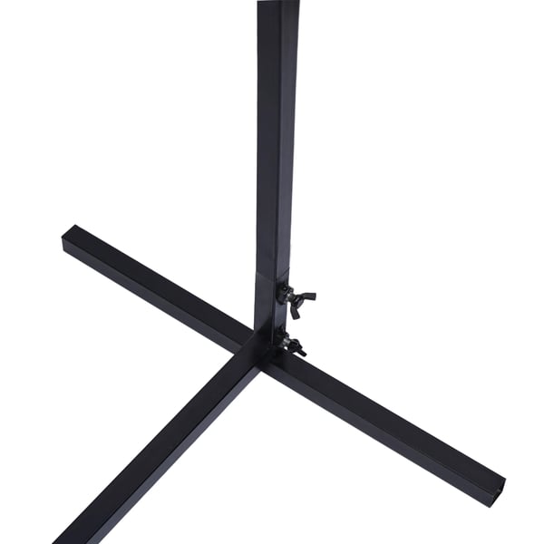 Bryllupsbue til have - Kvadratisk metalbue - Jern - 2,3 m x 2,3 m - Baggrund til ceremoni & foto - Sort
