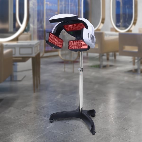 Professionel salonhårtørrer - Stående hættehårtørrer - Effekt 1500 W - Spænding 220 V - LCD-display - Forvarmning 10 s - Rustfrit stål/PP/ABS
