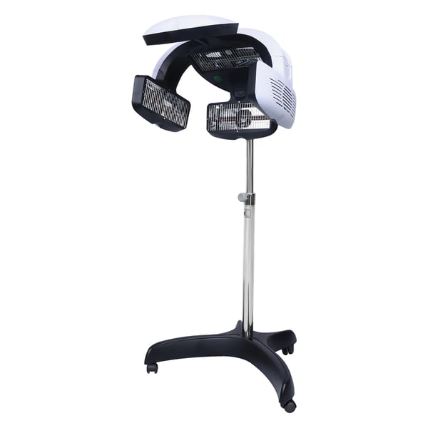 Professionel salonhårtørrer - Stående hættehårtørrer - Effekt 1500 W - Spænding 220 V - LCD-display - Forvarmning 10 s - Rustfrit stål/PP/ABS
