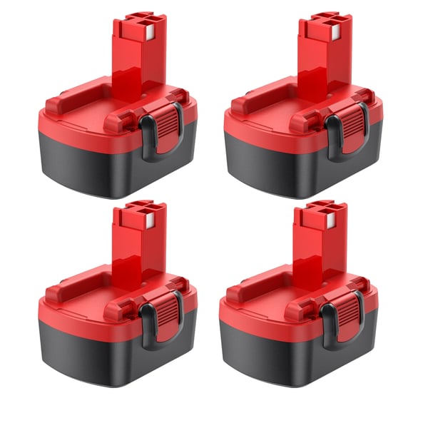 Ersättningsbatteri för elverktyg - BAT038 Ni-MH 14,4 V - 4000 mAh - 4-pack - Kompatibel med BAT040/BAT140/BAT159/BAT041 - Rosa