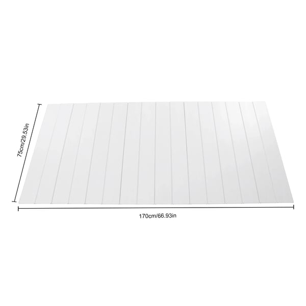 Badekarslåg - Sammenklappeligt badekarsbræt - Vandtæt - Støvafvisende - Varmeisolerende - 75×170 cm - Gul