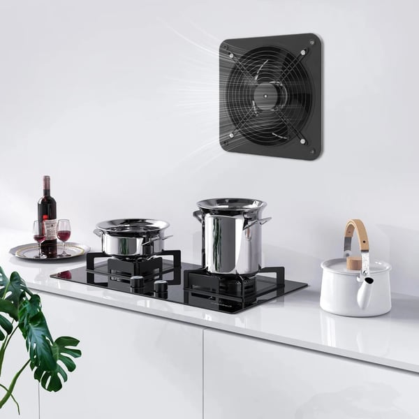 Vægventilator - Udsugningsventilator - 150 W - 220 V - 2677 omdr./min - Sort