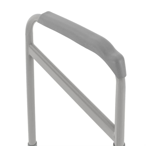 Oprejsningsstøtte til toilet - Fritstående sikkerhedsramme - Højdejusterbar 65-86 cm - Bæreevne 200 kg - 56x46 cm - Kulstofstål & PE