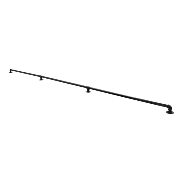 Portaiden käsijohde / Kaide - Teollinen putkikaide - Galvanoitu rautaputki - Seinään asennettava - 3 Osaa - Pituus 3,66 m - Seinäetäisyys 8 cm