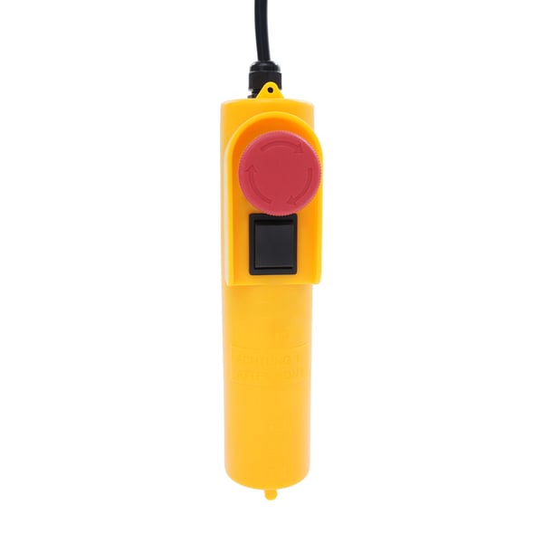 Elektrisk talje/elspil - 500 W motor - 250 kg løftekapacitet - kablet fjernbetjening - 18 m stålkabel - sort