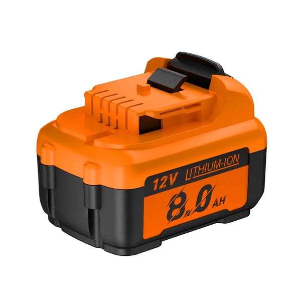 DCB126/DCB120/DCB127 -yhteensopiva akku - Li-ion sähkötyökalun akku 12 V 18650 - 8000 mAh - 1 kpl - Violetti
