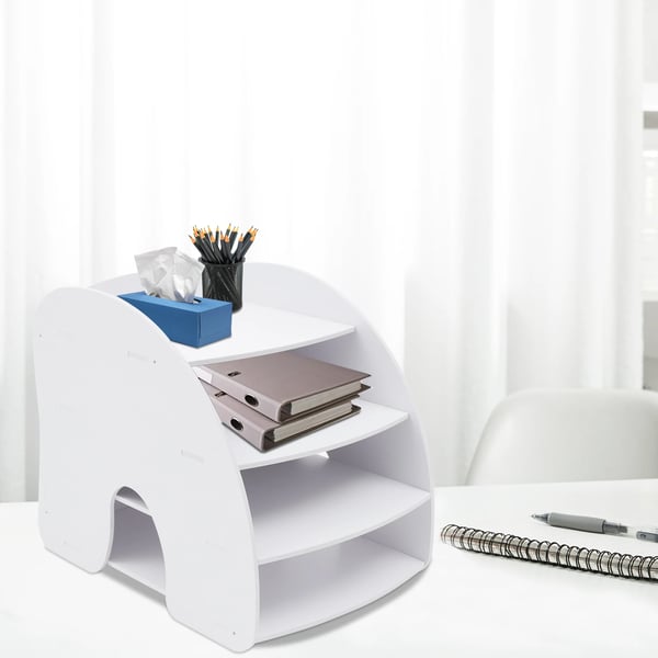 Dokumentbakke A4 - Skrivebordsbakke - Flere lag - 1–5 bakker - Skummet PVC - Til kontor, hjem og skole