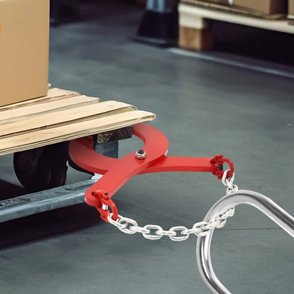 Palleklemme til træk - Pallet Puller - 2000 kg bæreevne - Kæbeåbning 0–17 cm - Kæde 80 cm - Legeret stål - Justerbar grebsbredde