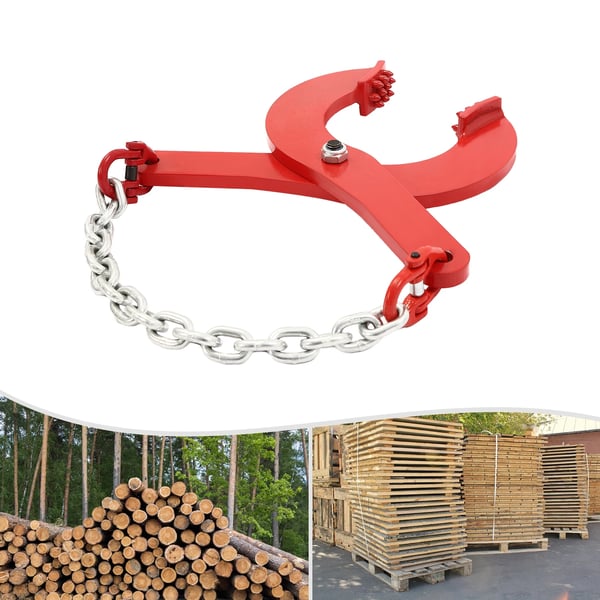 Palleklemme til træk - Pallet Puller - 2000 kg bæreevne - Kæbeåbning 0–17 cm - Kæde 80 cm - Legeret stål - Justerbar grebsbredde
