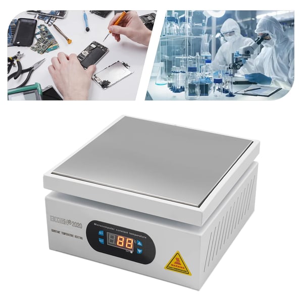 Elektrisk loddeplade - SMD forvarmerplade - 700 W - 220 V - Mikrocomputerstyret - Multifunktion - Hvid