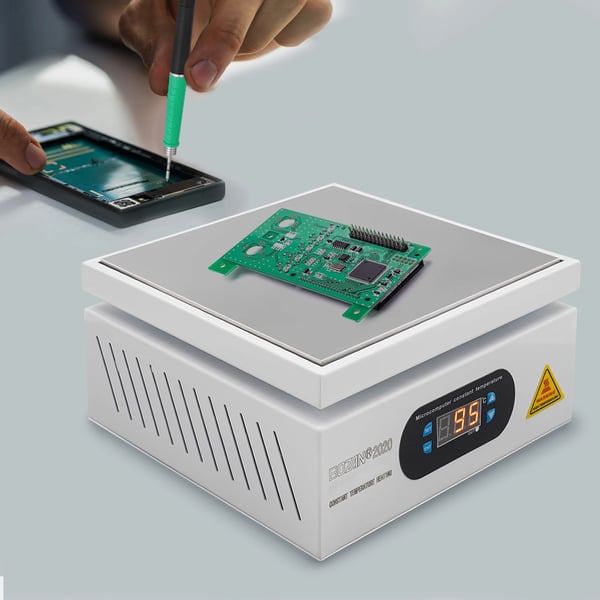 Elektrisk loddeplade - SMD forvarmerplade - 700 W - 220 V - Mikrocomputerstyret - Multifunktion - Hvid