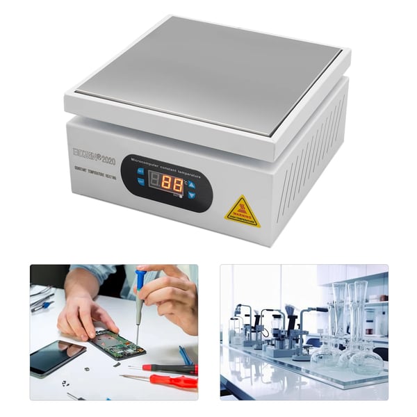 Elektrisk loddeplade - SMD forvarmerplade - 700 W - 220 V - Mikrocomputerstyret - Multifunktion - Hvid