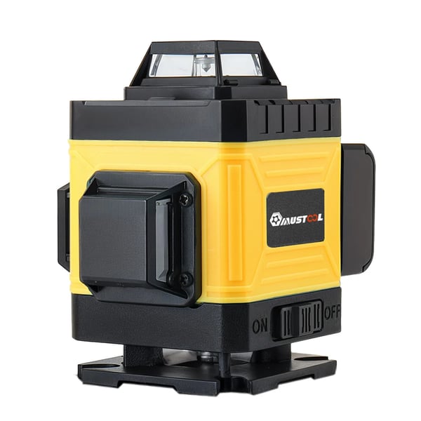 Lasertasain Ristiviivalaser - 4D16 - 16 Viivaa - 360° Itsetasaava - Punainen/Sininen/Vihreä Laser - Tarkkuus 0,2 mm/m - IP54 - Akku Mukana