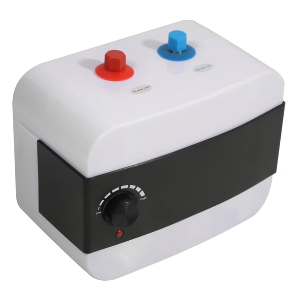 Vandvarmer - Under-vask mini - 6 l - 1500 W - Øjeblikkeligt varmt vand - Justerbar 30–65 °C - 304/316L rustfrit stål - Hvid
