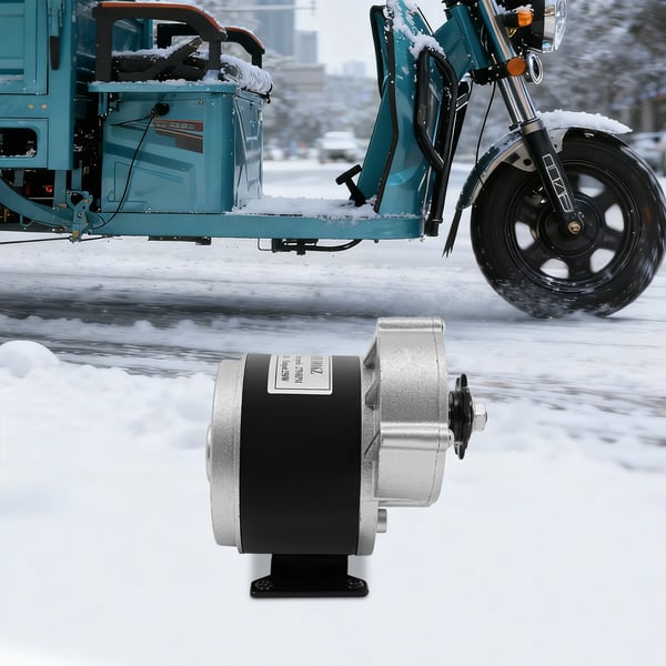 DC gearmotor - Børstet 12V elmotor - Reduktionsgear - Hastighed 2750 omdr/min - Kobbervindinger, jernhus - Til elcykel og elscooter