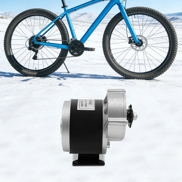 DC gearmotor - Børstet 12V elmotor - Reduktionsgear - Hastighed 2750 omdr/min - Kobbervindinger, jernhus - Til elcykel og elscooter