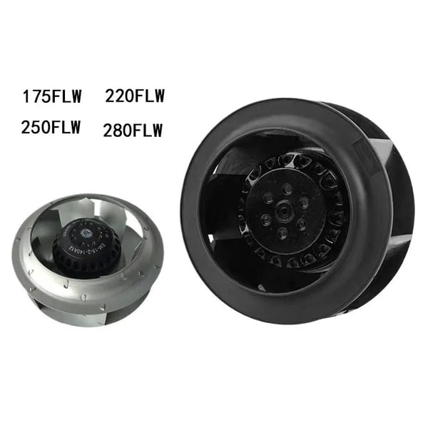 Radial/centrifugalblæser - 175FLW2 - 220V AC - 60 W - Lavt Tryk - Børstet Motor - Industrielt Brug - Guld