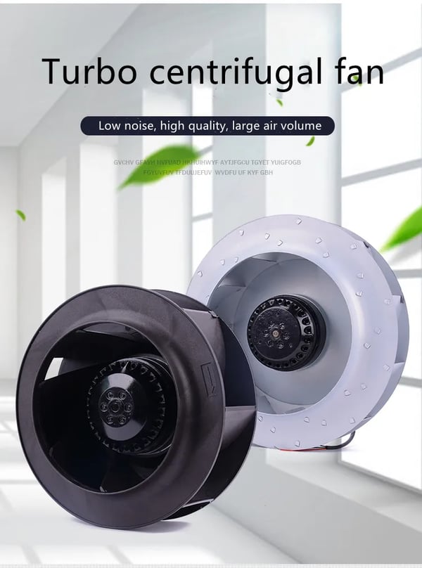 Radial/centrifugalblæser - 175FLW2 - 220V AC - 60 W - Lavt Tryk - Børstet Motor - Industrielt Brug - Guld