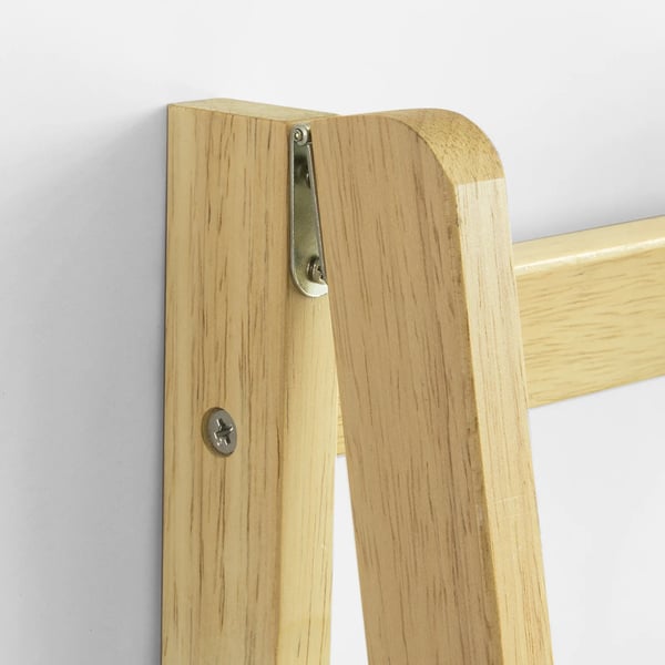 Stigehylde - FRG162-N Reol/Magasinreol - 4 Hylder - Sammenklappelig - Træ - Mål 42×140×34 cm - Natur