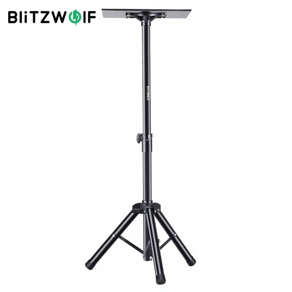 Projektorstativ - Tripod - Justerbar Højde 89–156 cm - Bakke 37×26,5 cm - Stabil Fod - Sammenklappelig - Sort