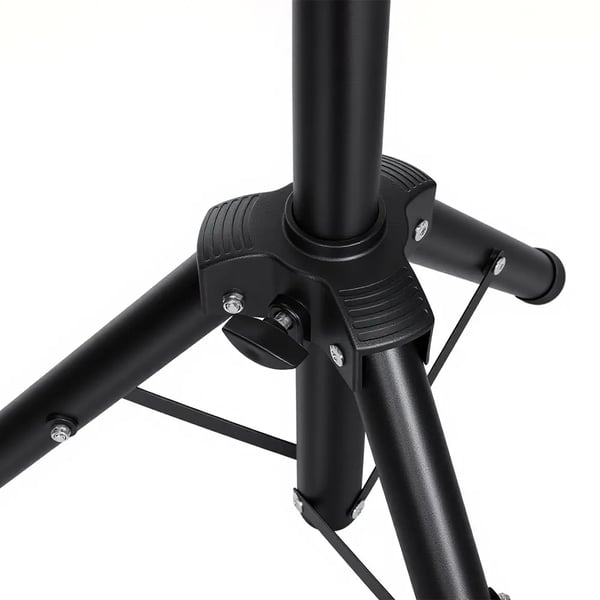 Projektorstativ - Tripod - Justerbar Højde 89–156 cm - Bakke 37×26,5 cm - Stabil Fod - Sammenklappelig - Sort