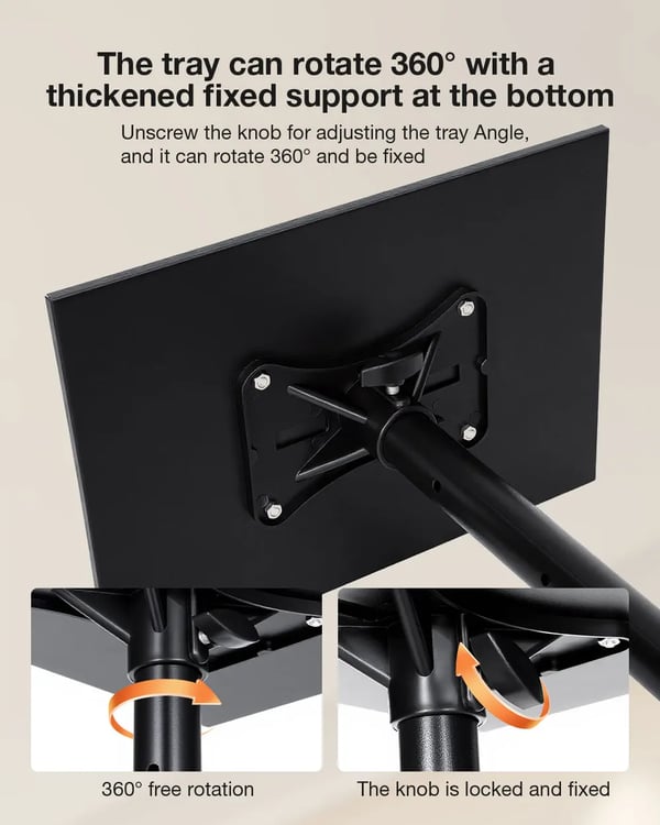 Projektorstativ - Tripod - Justerbar Højde 89–156 cm - Bakke 37×26,5 cm - Stabil Fod - Sammenklappelig - Sort
