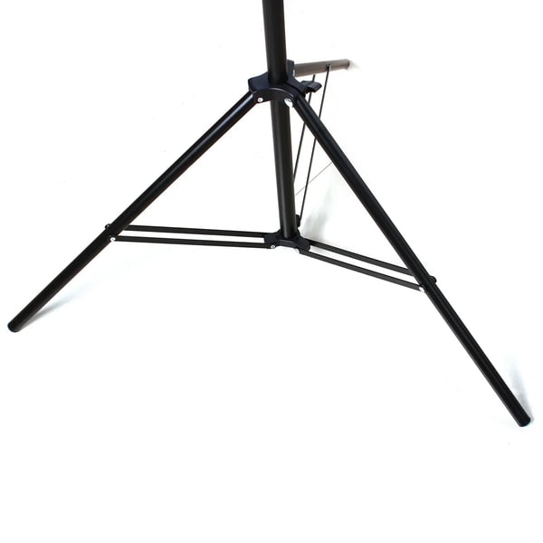 Laptopstander - Stativ/Holder - Højdejusterbar 69–190 cm - Sammenklappelig - Stålbakke 39×29 cm - Maks 5 kg - Skridsikre puder - Sort