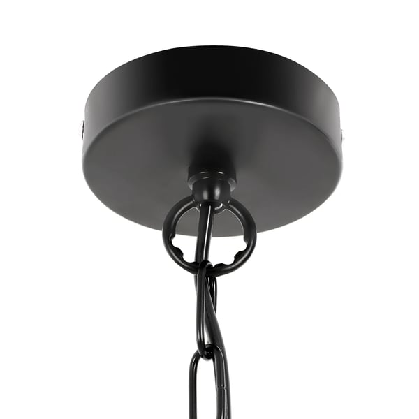 Vintage vintønde i træ - Loftpendel - Industri/Landlig - Justerbar kæde 10–90 cm - E26, 1 lyskilde - Mål 24×24×30 cm - Spænding 90–260 V - Brun