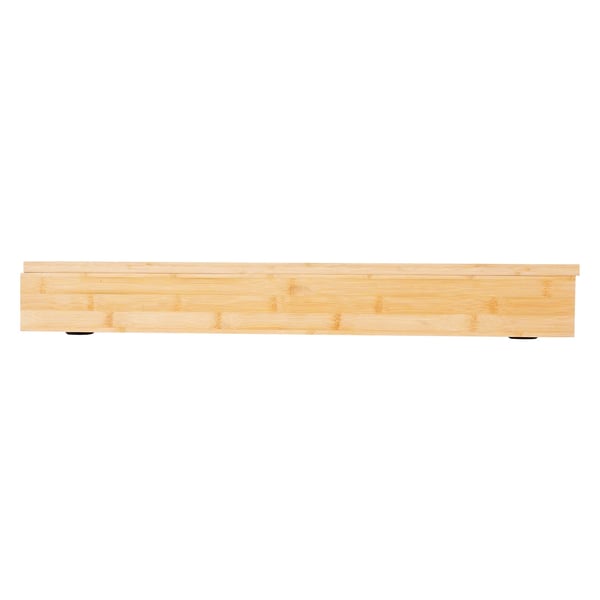 Stænkbeskytter til komfur - Oliestænk skærm - Bambus - Stor størrelse - Glatte kanter - 90° hjørne - Minimalistisk design