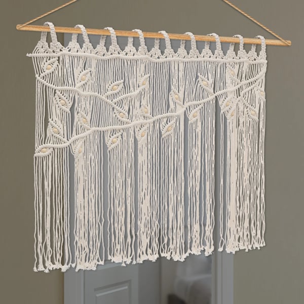 Forhæng - Mørklæggende dørforhæng / Rumdeler - Bomuld - Lysblokerende - Opdeler rum - 80 x 120 cm - Hele året