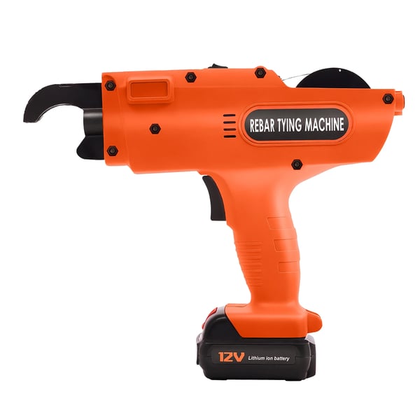 Armeringsbinder - Automatisk håndholdt bindemaskine - 12V - Bindediameter 8–34 mm - Med værktøjskasse - Orange