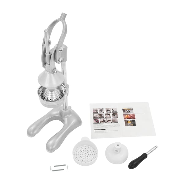 Manuel juicer/citruspresser - Håndpresser - 304 rustfrit stål - Spidst & fladt hoved - Til køkken & juicebar - Sølv