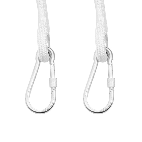 Rebstige - Rednings-/brandflugtsstige - 12 m - Max 200 kg - Med karabiner - Brandfast - Til altan og vindue