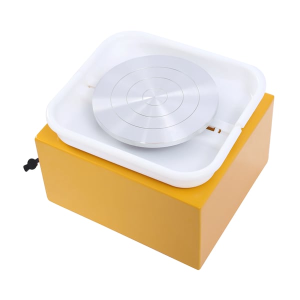 Elektrisk mini drejeskive - Pottemagerhjul bordmodel - 10 cm plade - 0–2000 omdr./min - 24 W - 100–240 V - Aluminiumsplade - Max 1 kg
