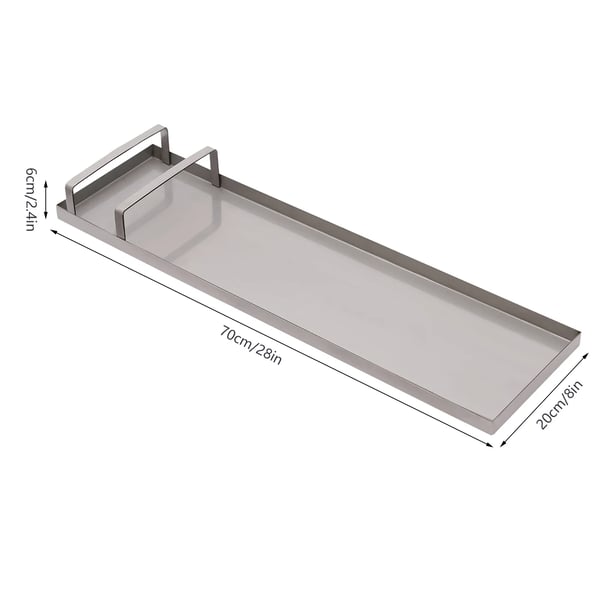 Knæbrætter til beton - glidebrætter - Rustfrit stål - 70×20 cm - 1,2 mm - 50 kg pr. bræt - 2 stk. - Rød
