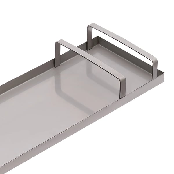 Knæbrætter til beton - glidebrætter - Rustfrit stål - 70×20 cm - 1,2 mm - 50 kg pr. bræt - 2 stk. - Rød