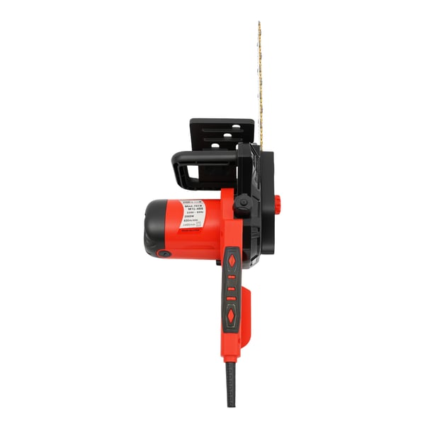 Kædesav - Elektrisk 2000 W - Sværd 40 cm - Omdrejningstal 800 omdr./min - Automatisk kædesmøring - EU-stik 50 Hz - Drivaksel med 9 tænder - Rød